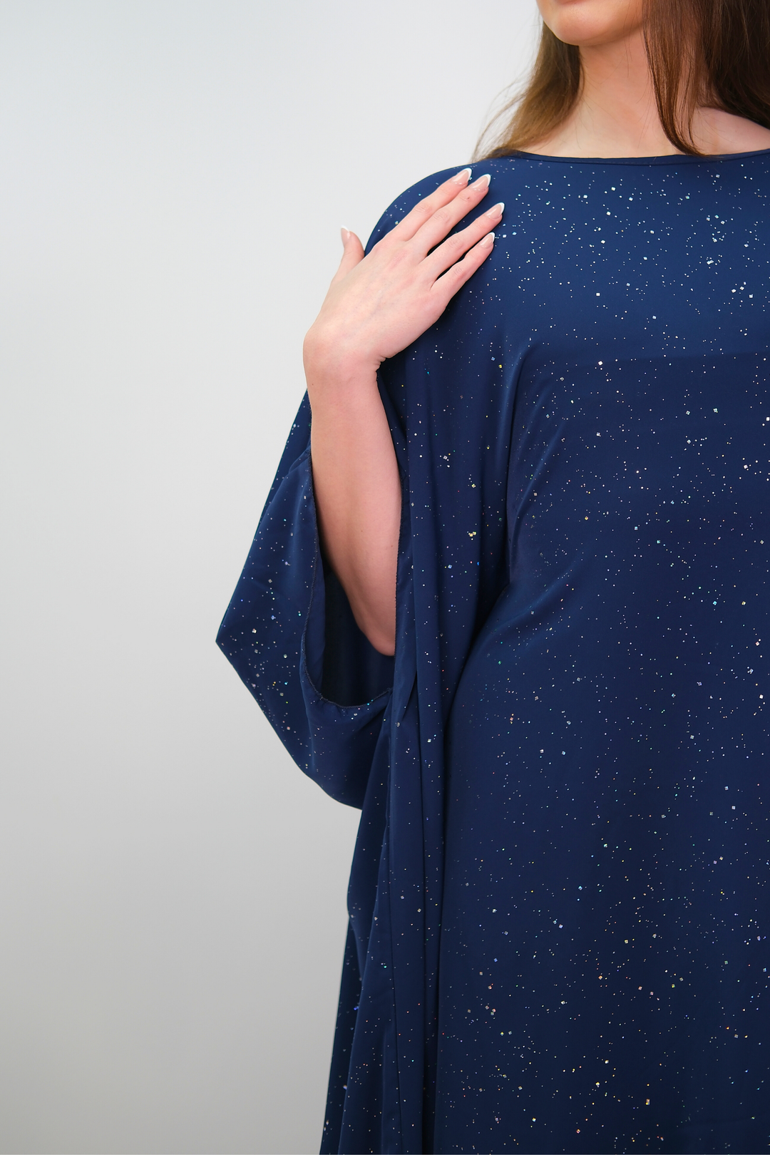 Solea Navy Drape Kaftan