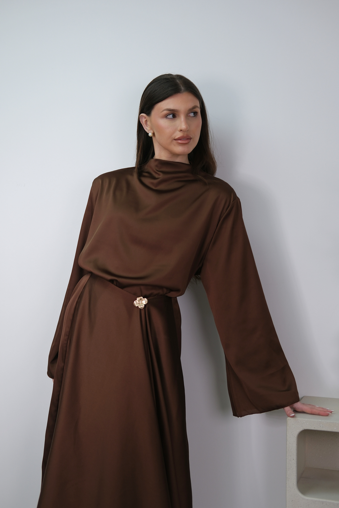 Sorela Brown Dress