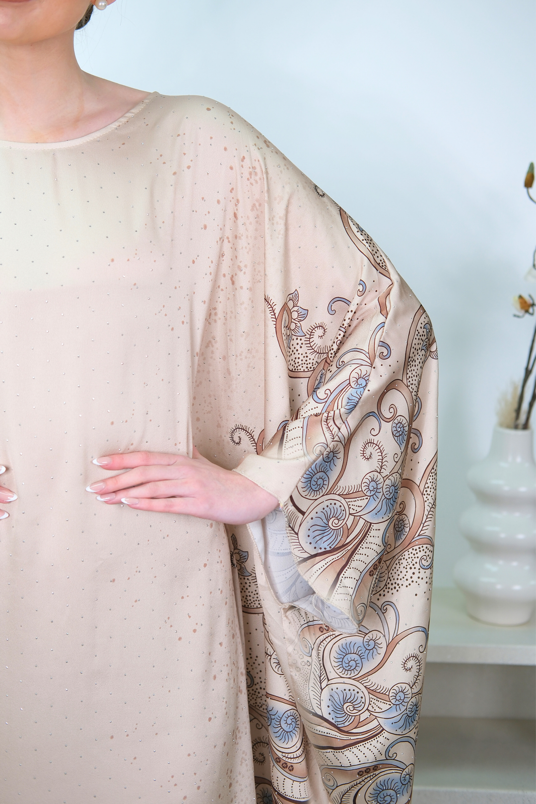 Raya Stone Printed Kaftan