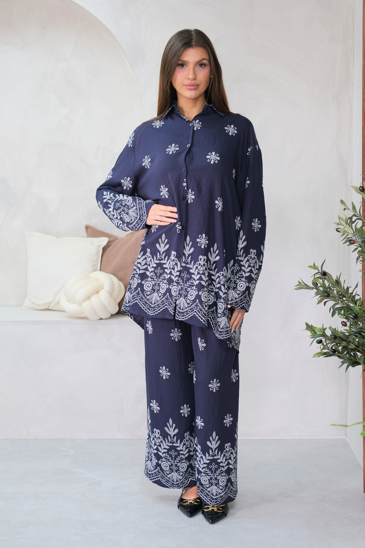 Indigo Fleur Navy Co-Ord