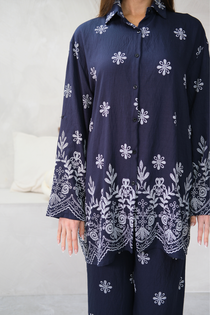 Indigo Fleur Navy Co-Ord