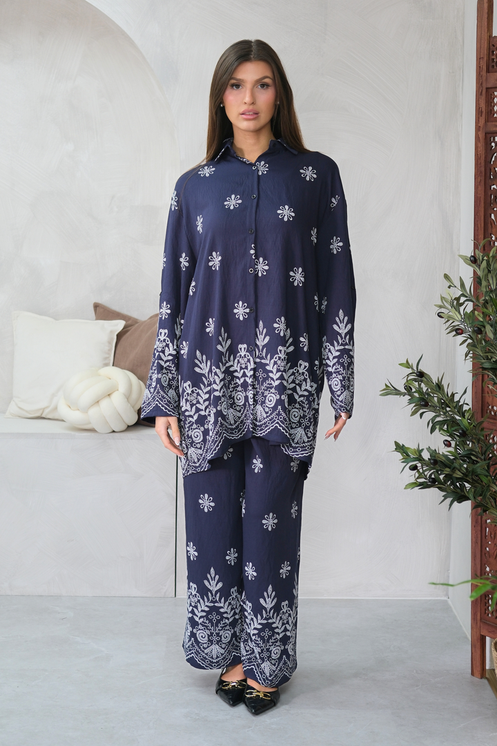Indigo Fleur Navy Co-Ord