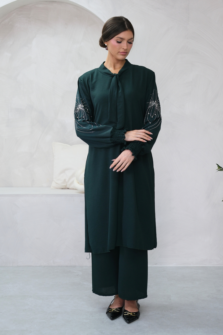 Elan Embellished Green Co-ord