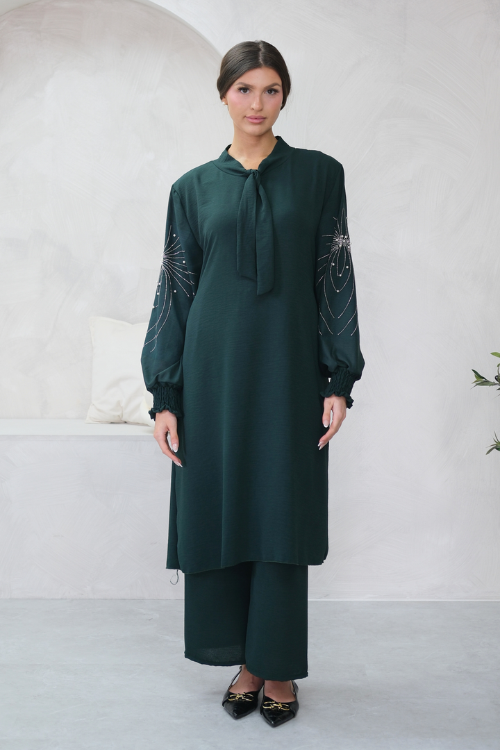 Elan Embellished Green Co-ord