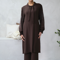 Elan Embellished Brown Co-ord