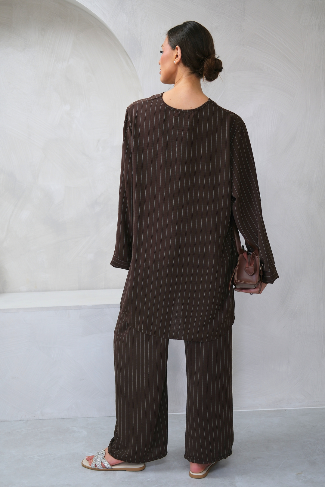 Chocolate Pinstripe Co-Ord