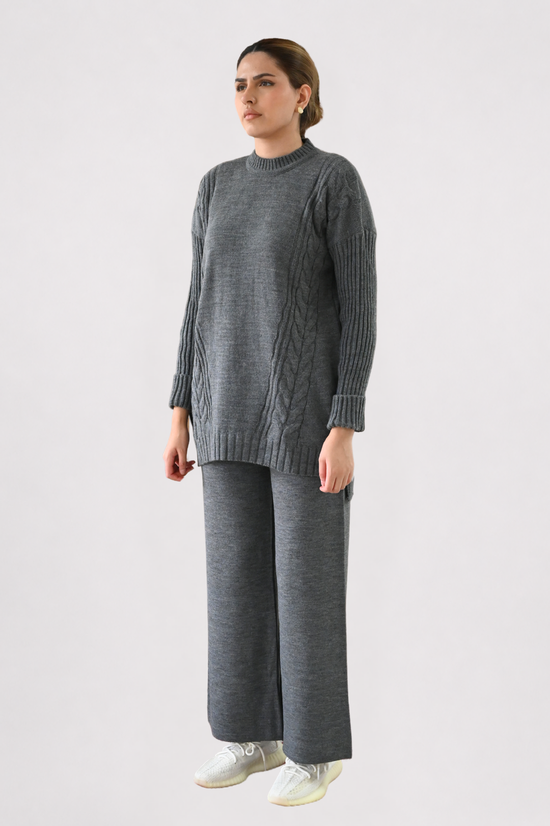 Grey Cable Knit Co-ord