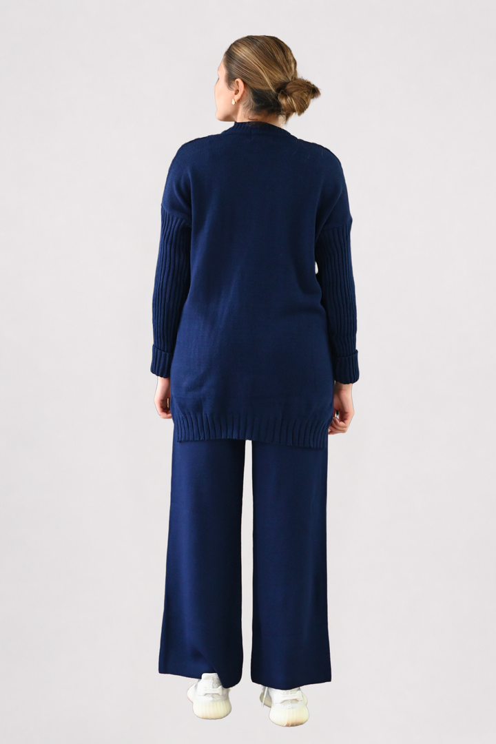 Navy Cable Knit Co-ord