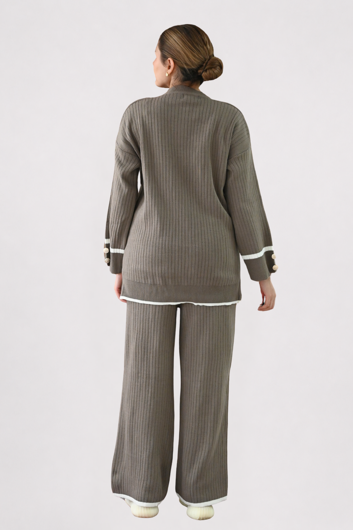 Mocha Ribbed Knit Co-ord