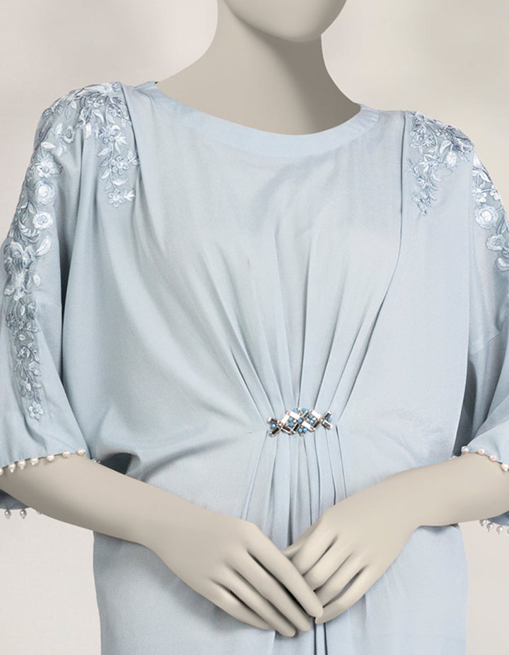 Silk Blue Kurti - J. Junaid Jamshed