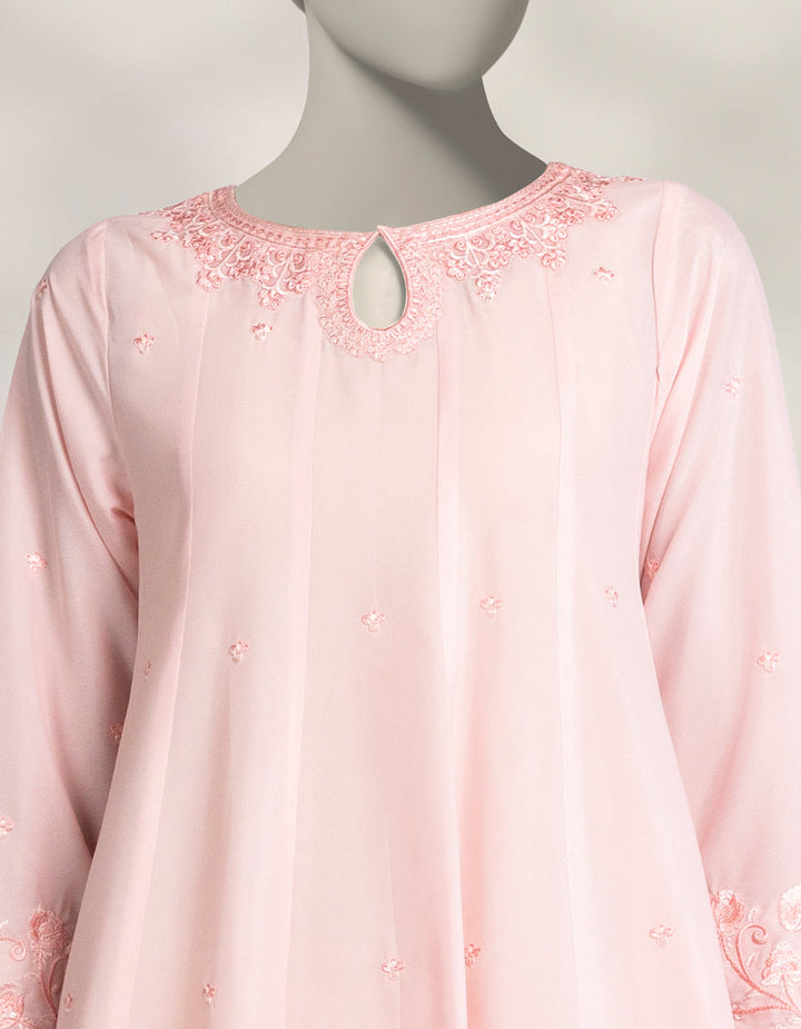 Silk Pink Kurti - J. Junaid Jamshed