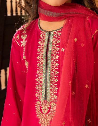 Cotton Silk Pink Stitched Suit - J. Junaid Jamshed