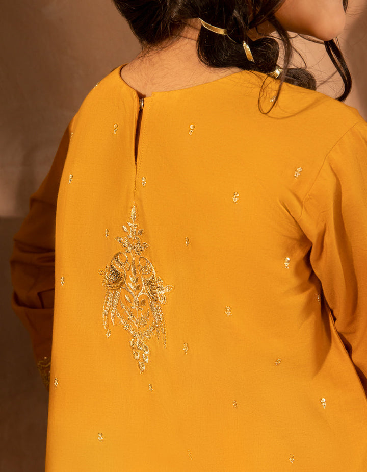 Lawn Orange Stitched Suit - J. Junaid Jamshed