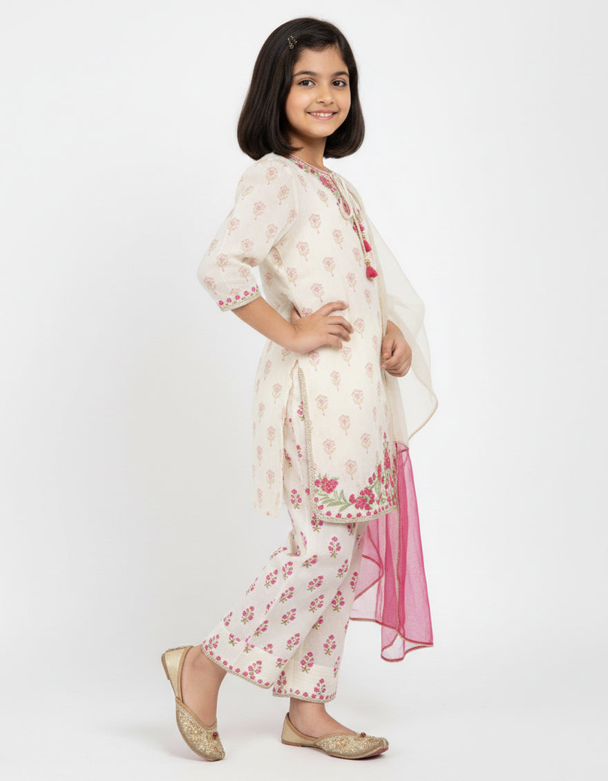 Cotton Silk Beige Stitched Suit - J. Junaid Jamshed