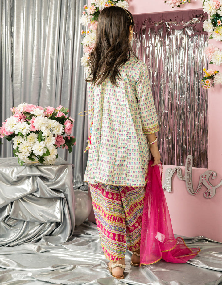 Lawn Multicolor Stitched Suit - J. Junaid Jamshed