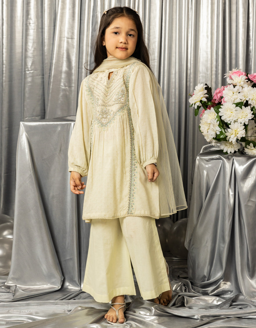 Dobby Green Stitched Suit - J. Junaid Jamshed