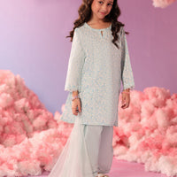 Lawn Blue Stitched Suit - J. Junaid Jamshed