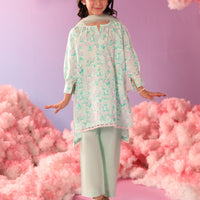 Lawn Green Stitched Suit - J. Junaid Jamshed