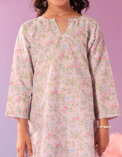 Lawn Lilac Stitched Suit - J. Junaid Jamshed