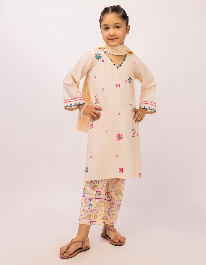 Lawn Pink Stitched Suit - J. Junaid Jamshed