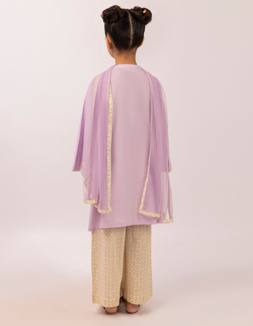 Lawn Lilac Stitched Suit - J. Junaid Jamshed