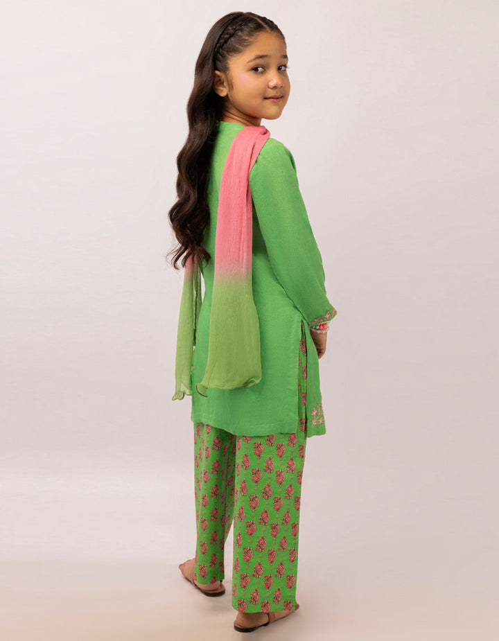 Dobby Green Stitched Suit - J. Junaid Jamshed