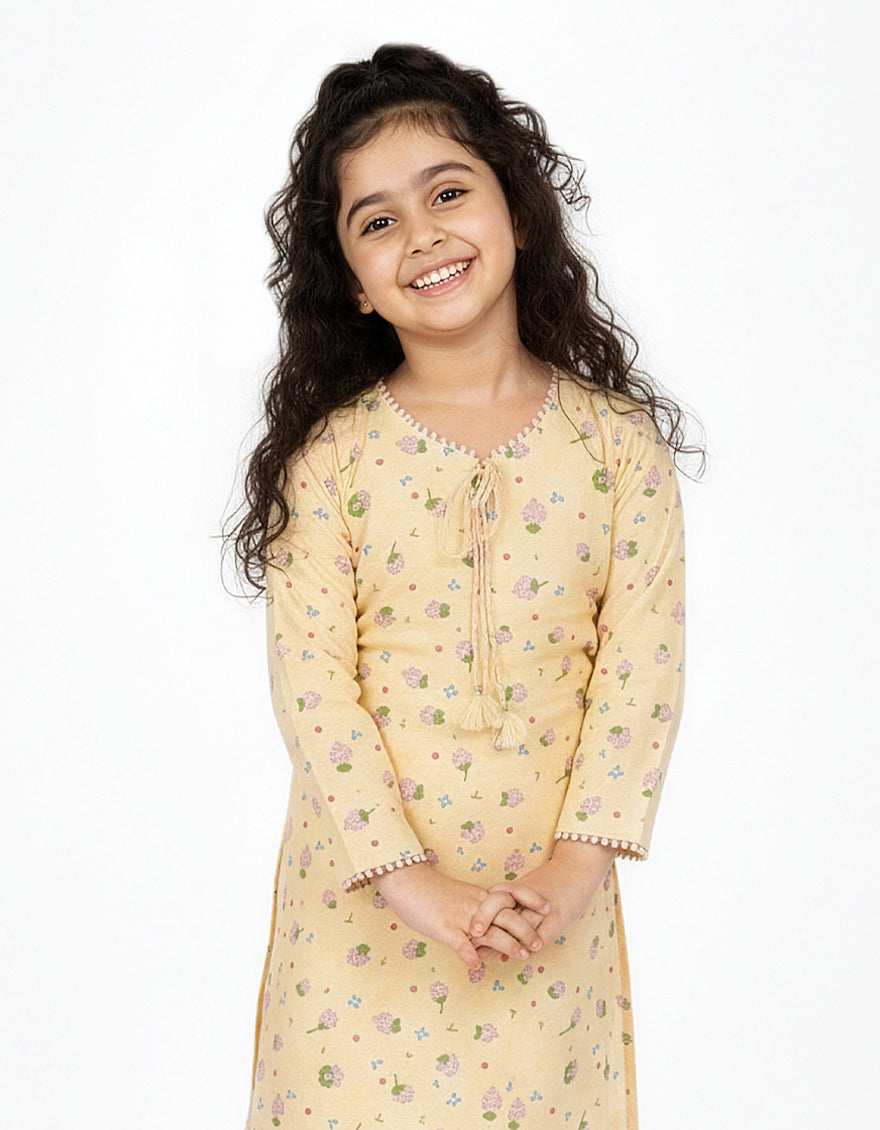 Lawn Beige Stitched Suit - J. Junaid Jamshed