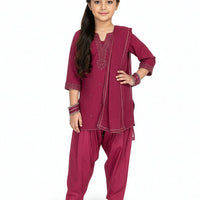 Impure Chiffon Pink Stitched Suit - J. Junaid Jamshed
