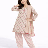 Lawn Multicolor Stitched Suit - J. Junaid Jamshed