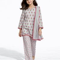 Lawn Sky Blue Stitched Suit - J. Junaid Jamshed