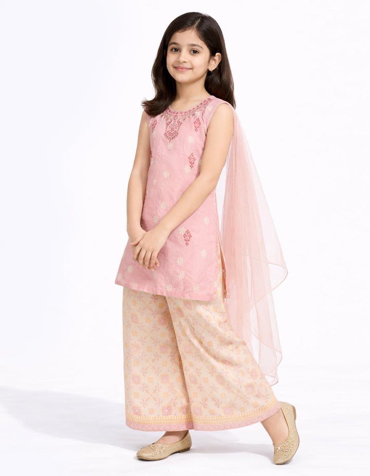 Lawn Pink Stitched Suit - J. Junaid Jamshed
