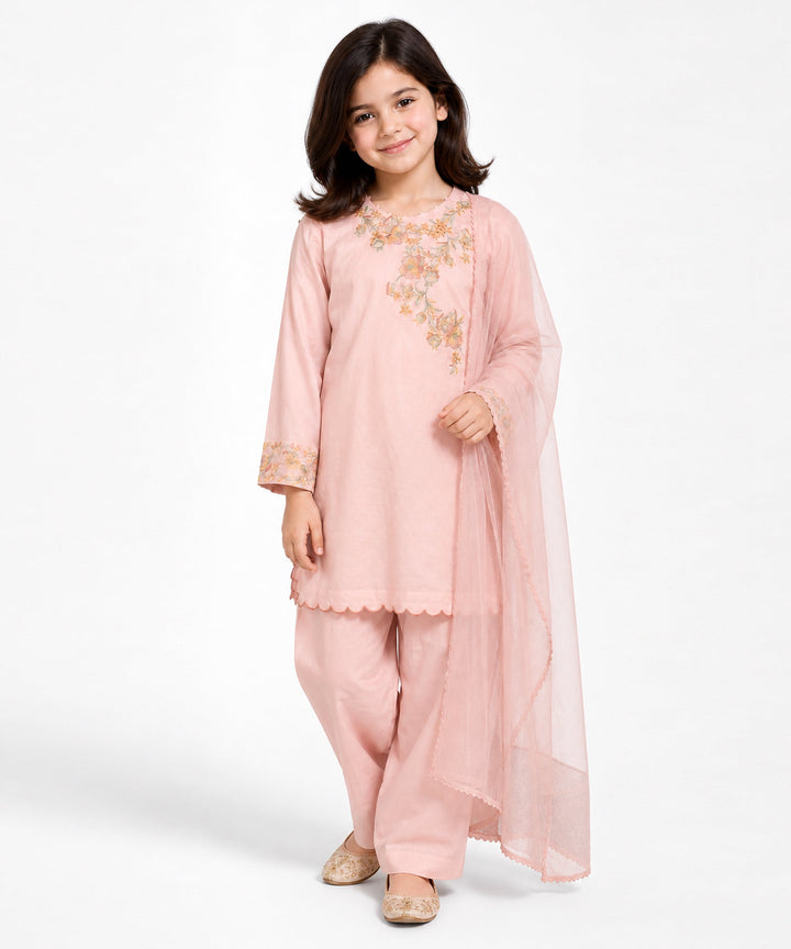 Lawn Lavender Stitched Suit - J. Junaid Jamshed