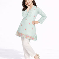 Lawn Green Kurti - J. Junaid Jamshed