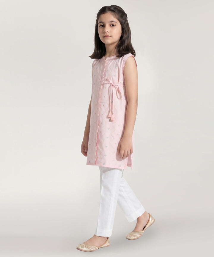 Lawn Pink Kurti - J. Junaid Jamshed