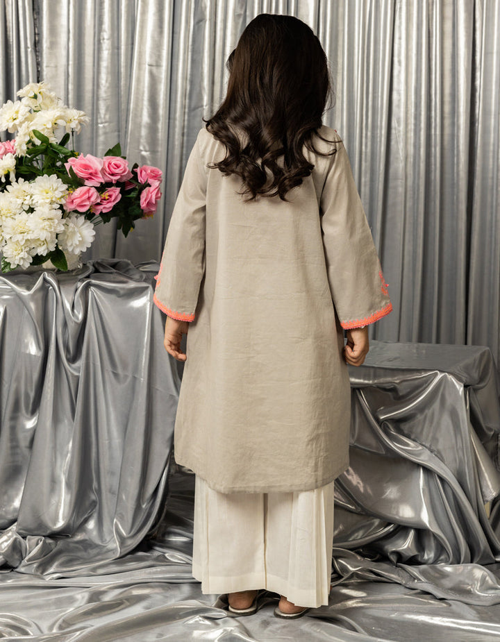Lawn Grey Stitched Suit - J. Junaid Jamshed
