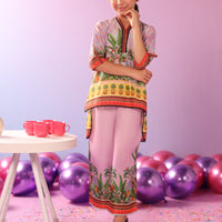 Lawn Lilac Stitched Suit - J. Junaid Jamshed