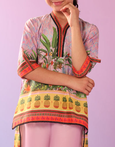 Lawn Lilac Stitched Suit - J. Junaid Jamshed