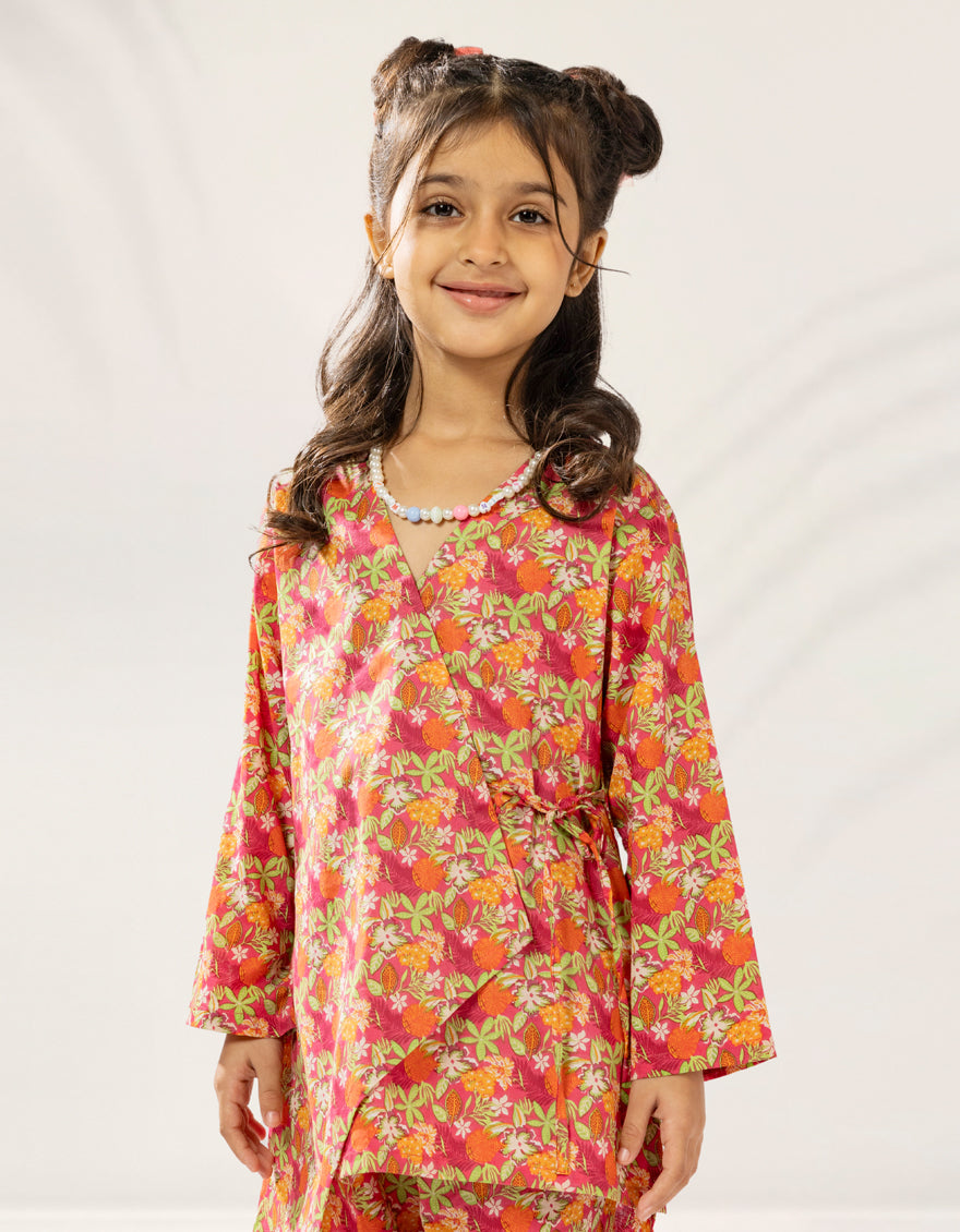 Lawn Red Stitched Suit - J. Junaid Jamshed