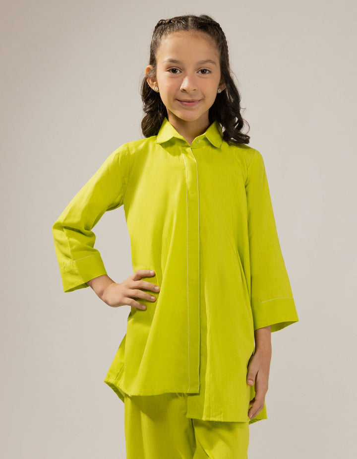 Cambric Green Stitched Suit - J. Junaid Jamshed
