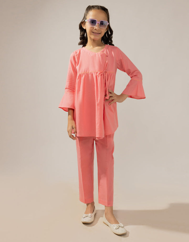 Cambric Baby Pink Stitched Suit - J. Junaid Jamshed