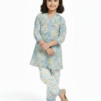 Lawn Multicolor Stitched Suit - J. Junaid Jamshed