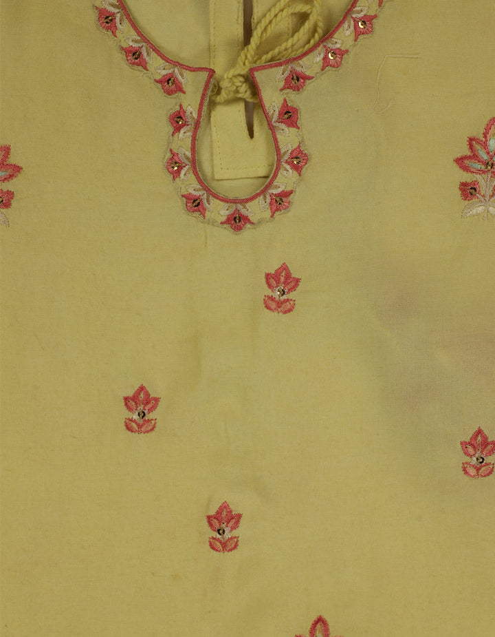 Maple Silk Yellow Stitched Suit - J. Junaid Jamshed