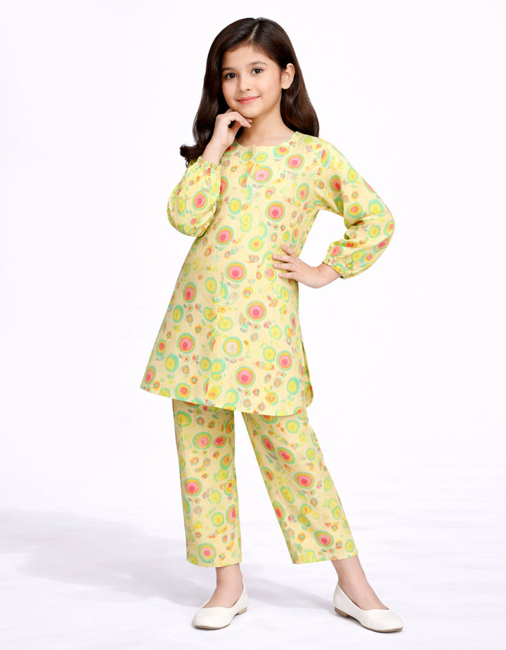 Lawn Multicolor Stitched Suit - J. Junaid Jamshed