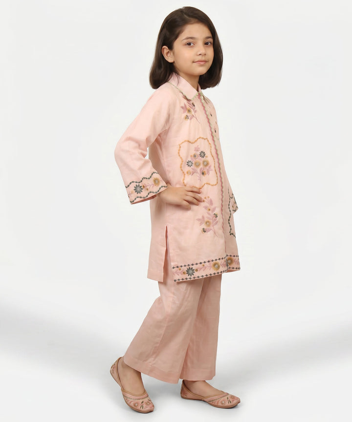 Lawn Pink Stitched Suit - J. Junaid Jamshed
