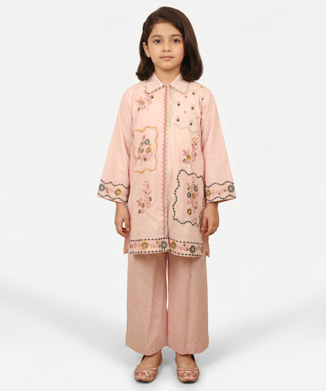 Lawn Pink Stitched Suit - J. Junaid Jamshed
