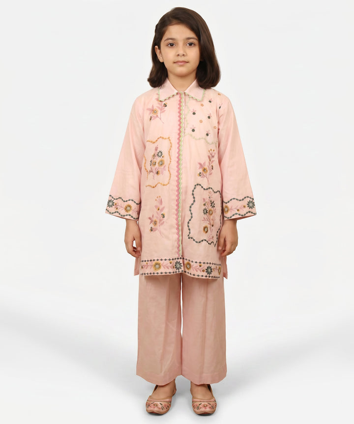 Lawn Pink Stitched Suit - J. Junaid Jamshed
