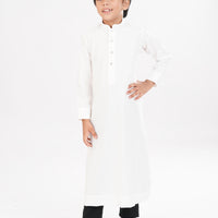 Blended White Jubba - Jiah