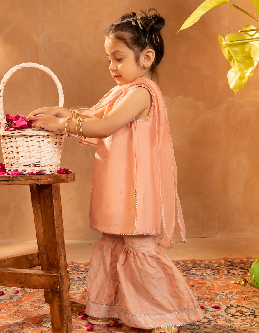 Cotton Silk Pink Stitched Suit - J. Junaid Jamshed