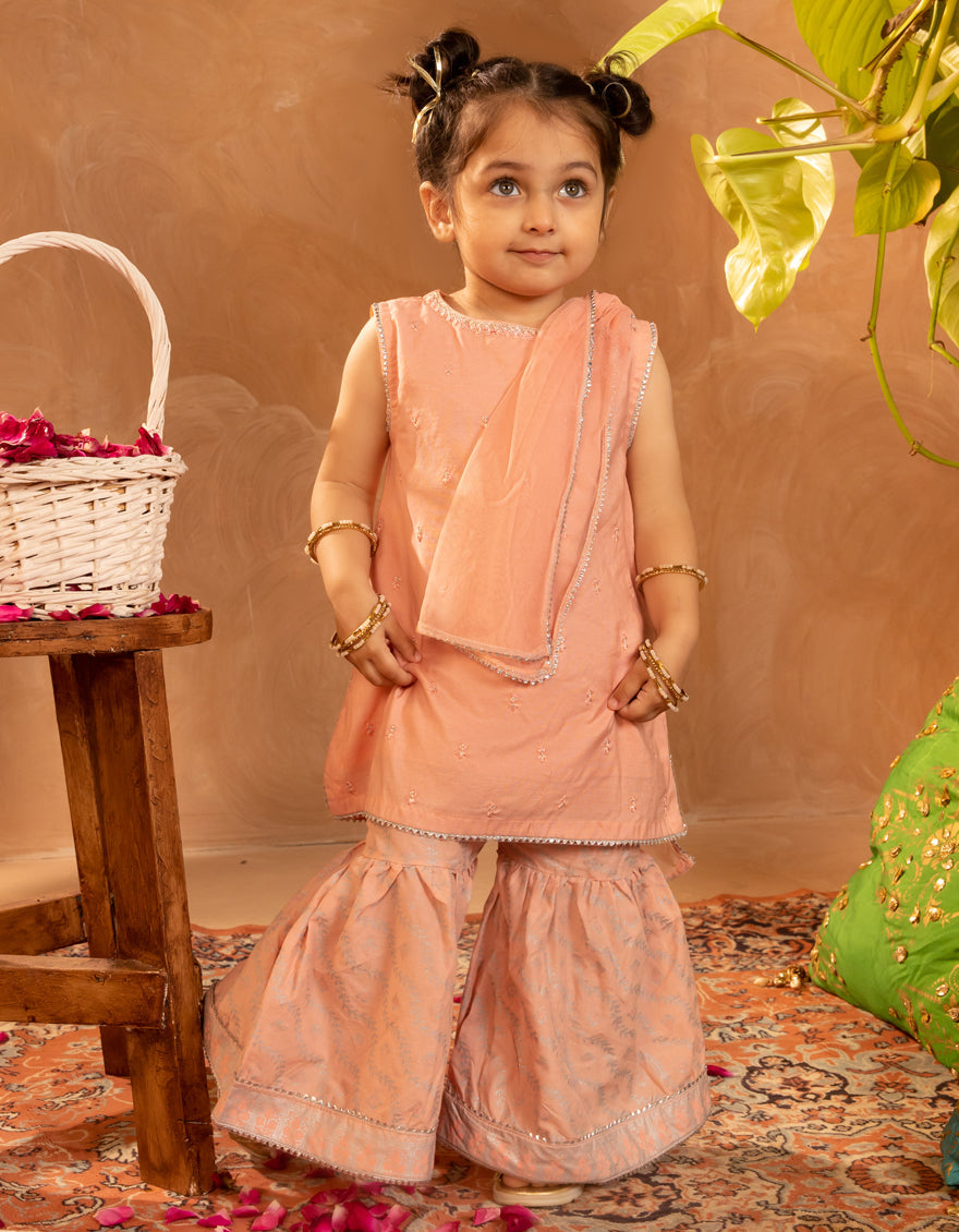 Cotton Silk Pink Stitched Suit - J. Junaid Jamshed