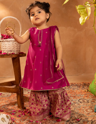 Cotton Silk Purple Stitched Suit - J. Junaid Jamshed